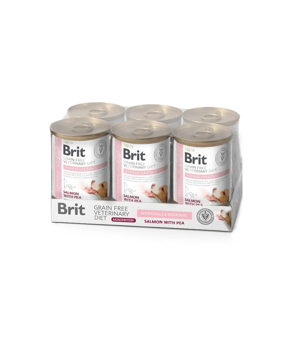 Brit VD Perro Hypoalergénico Monoproteico Salmón Húmedo 6x400gr